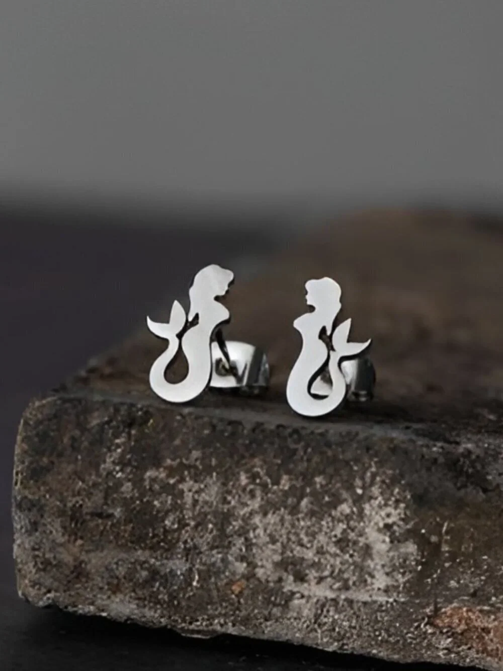 Silver Stud Earring Set of 3 Ocean Theme